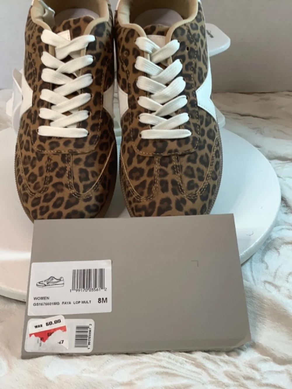 NWT Mia Girl leopard‎ animal print sneakers sz. 8